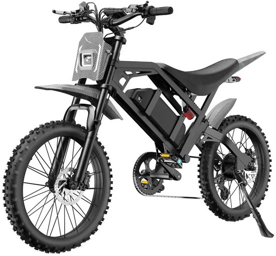 V20 Cross Skinny Bike Zwart - 48V 22Ah Accu - 70km Bereik - Schijfremmen - 25km/h — afbeelding 5