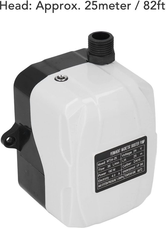 SPHProducts - Pressure Booster Pomp - 180W - Slimme Start-Stop - Laag Geluid - 35L/min - Efficiënte Waterdruk - Geschikt voor Huishoudelijk Gebruik - C... van Merkloos — afbeelding 4