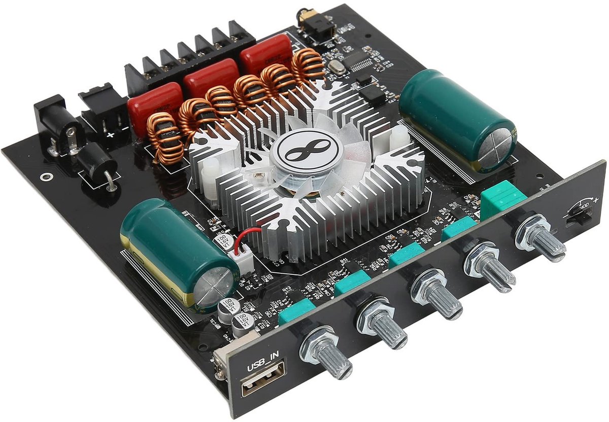 OmGoods - Dailygoody - ZK-HT21 2.1 Kanaals Bluetooth 5.0 Versterker - 540W Stereo Audio Amplifier met Koelventilator