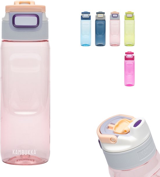 Kambukka Elton drinkfles 750ml - Rainbow Pastels met 3-in-1 deksel en makkelijke reiniging