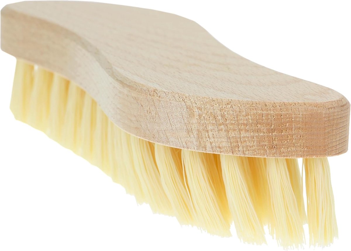 Sorbo S-Borstel met Tampico Vezels – Houten Schrobborstel – Voor Tuin en Huis – 19,4 cm