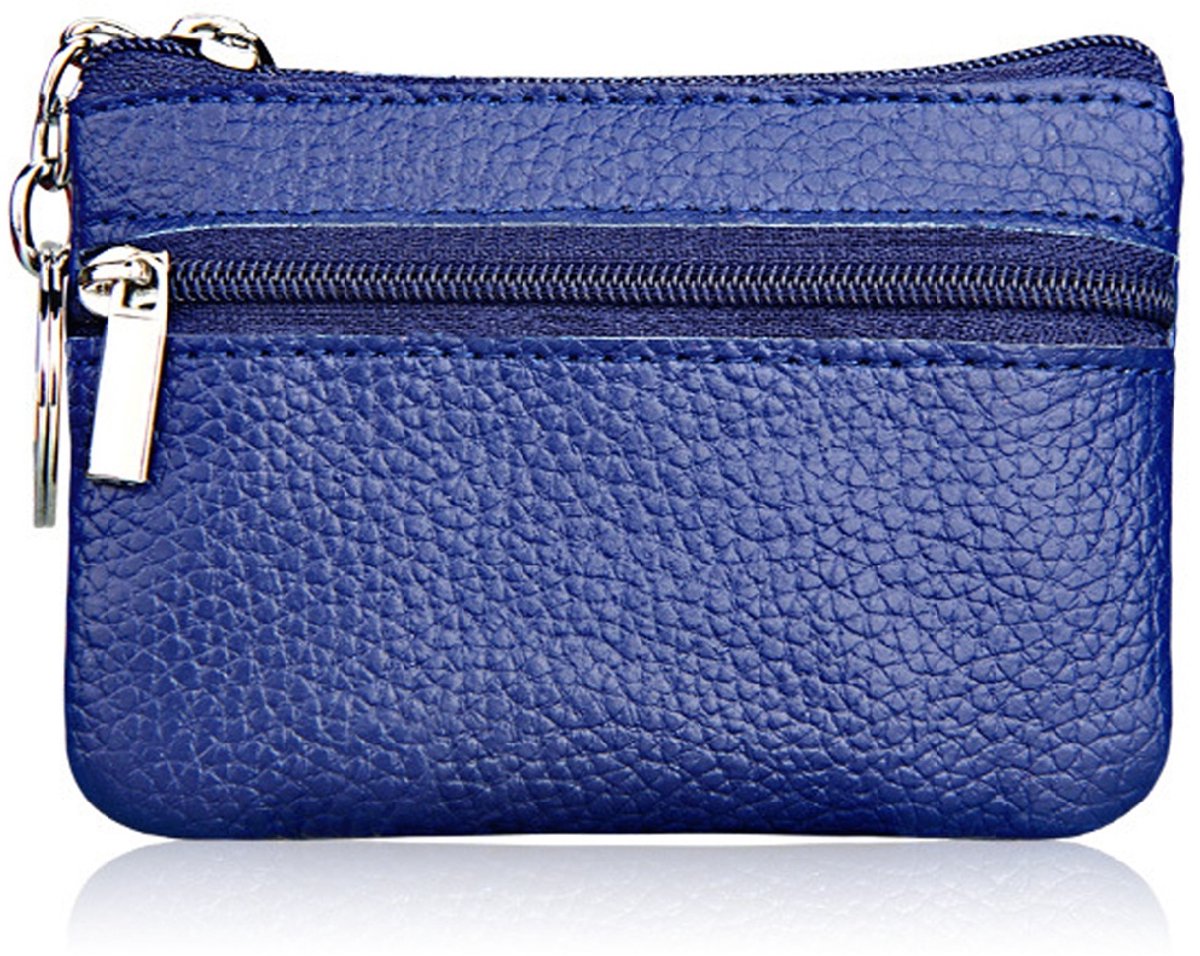 TOVBMUP Leren sleutelhanger - Sleutelhanger - Unisex - Klein - Blauw