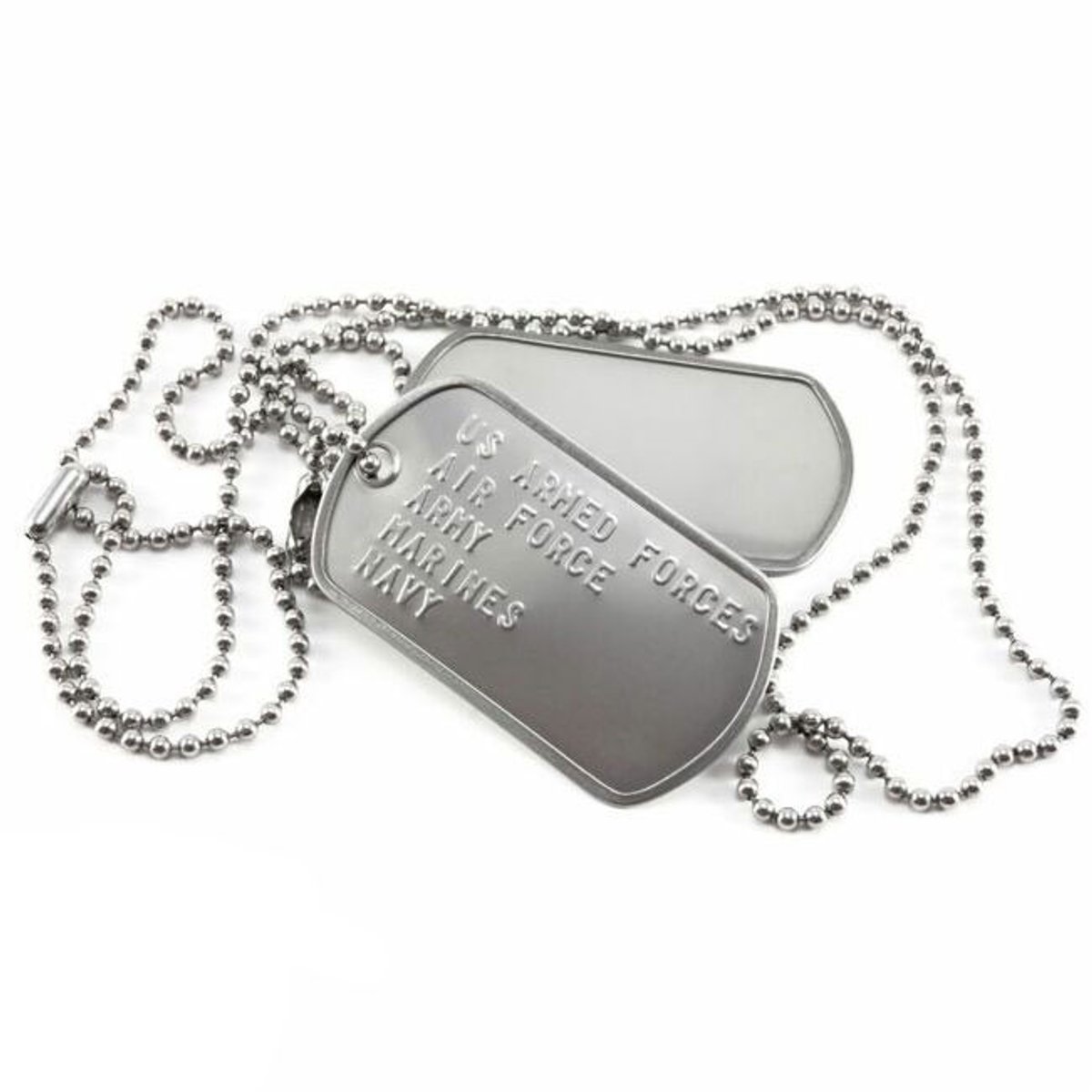 Dog-tags US Army bedrukt met eigen tekst naar keuze