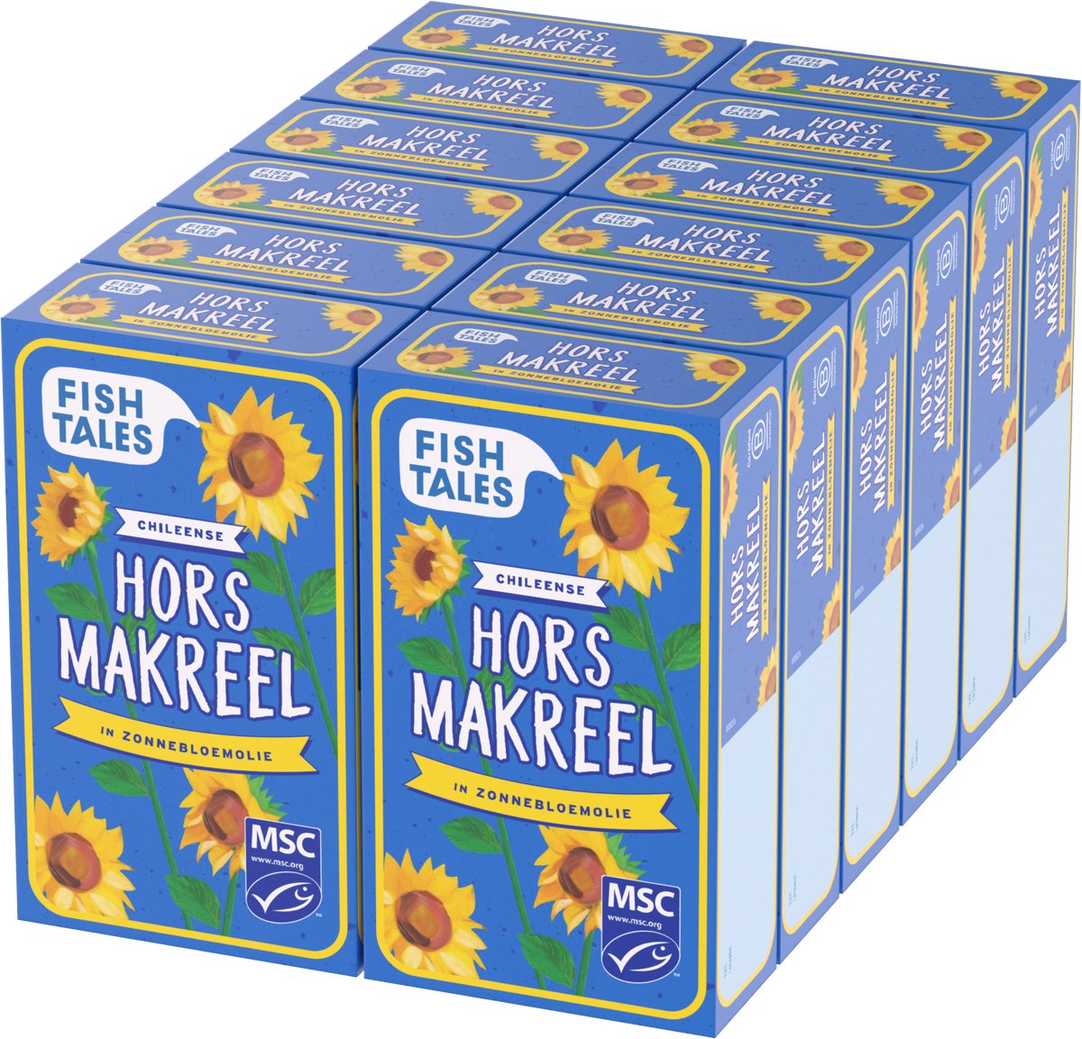 Fish Tales - Horsmakreel - 12 pack - MSC - Zonnebloemolie