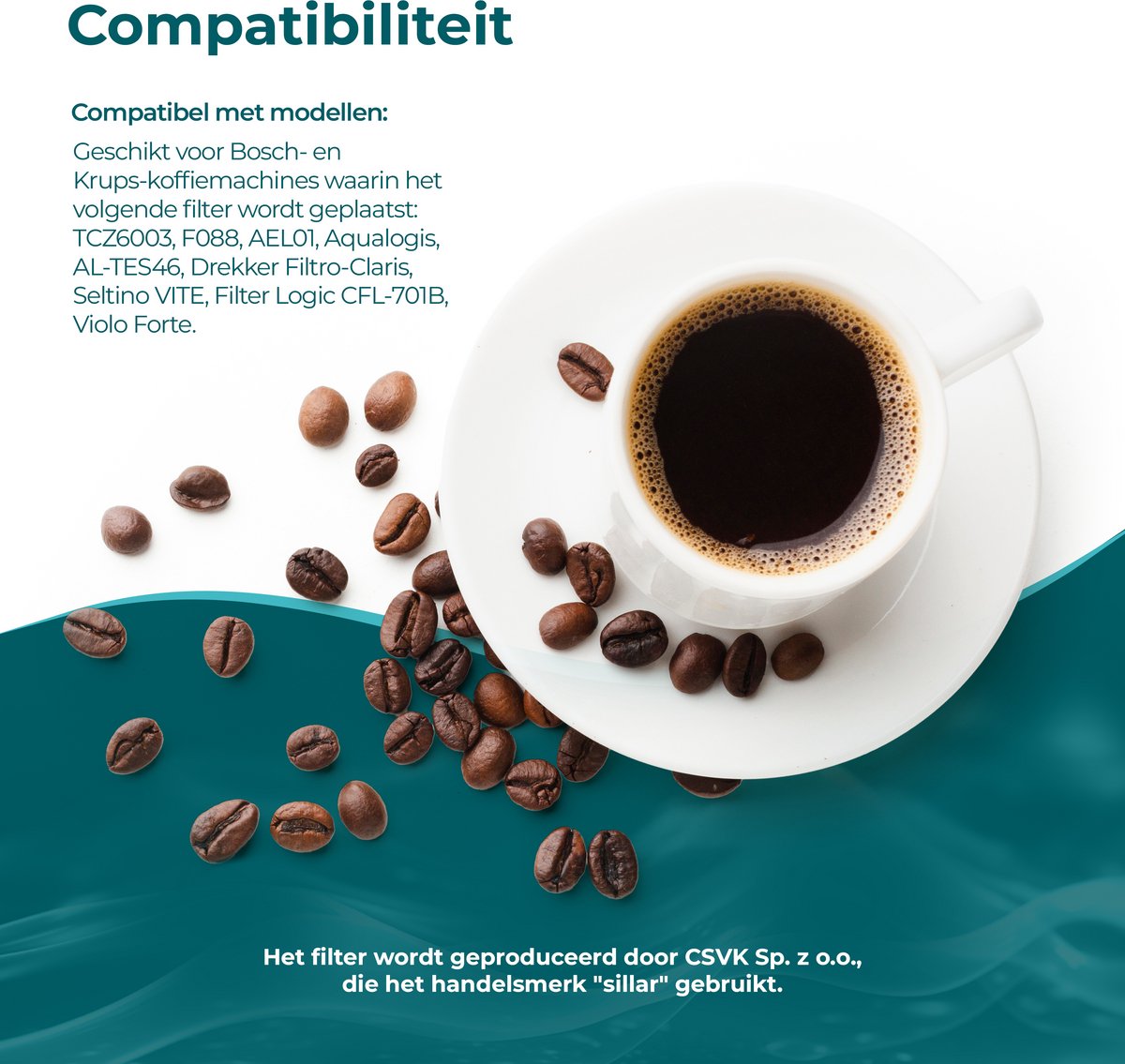 6x Sillar Waterfilters voor Krups Nivona - Koffiemachines - waterfilters voor Espresseria Automatic Intuition Preference - waterfilter F088 NIRF 700 — afbeelding 3