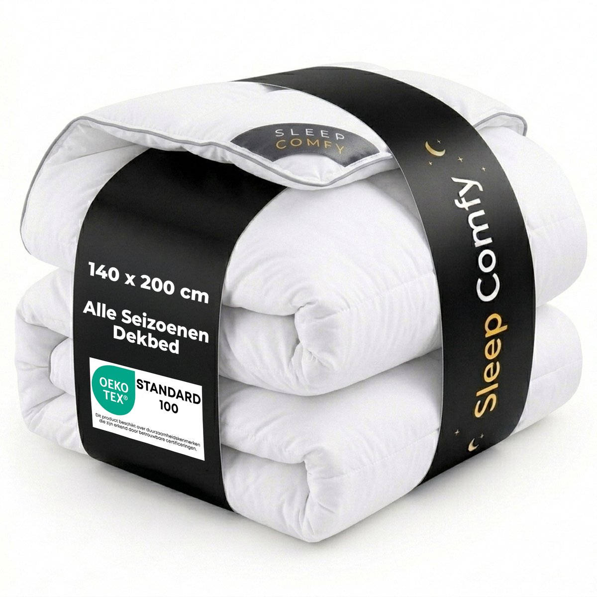 Sleep Comfy - White Soft Series - 140x200 cm - All Year Dekbed - Enkel Dekbed- Anti Allergie Dekbed - Comfort & Ademend - Eenpersoons Dekbed