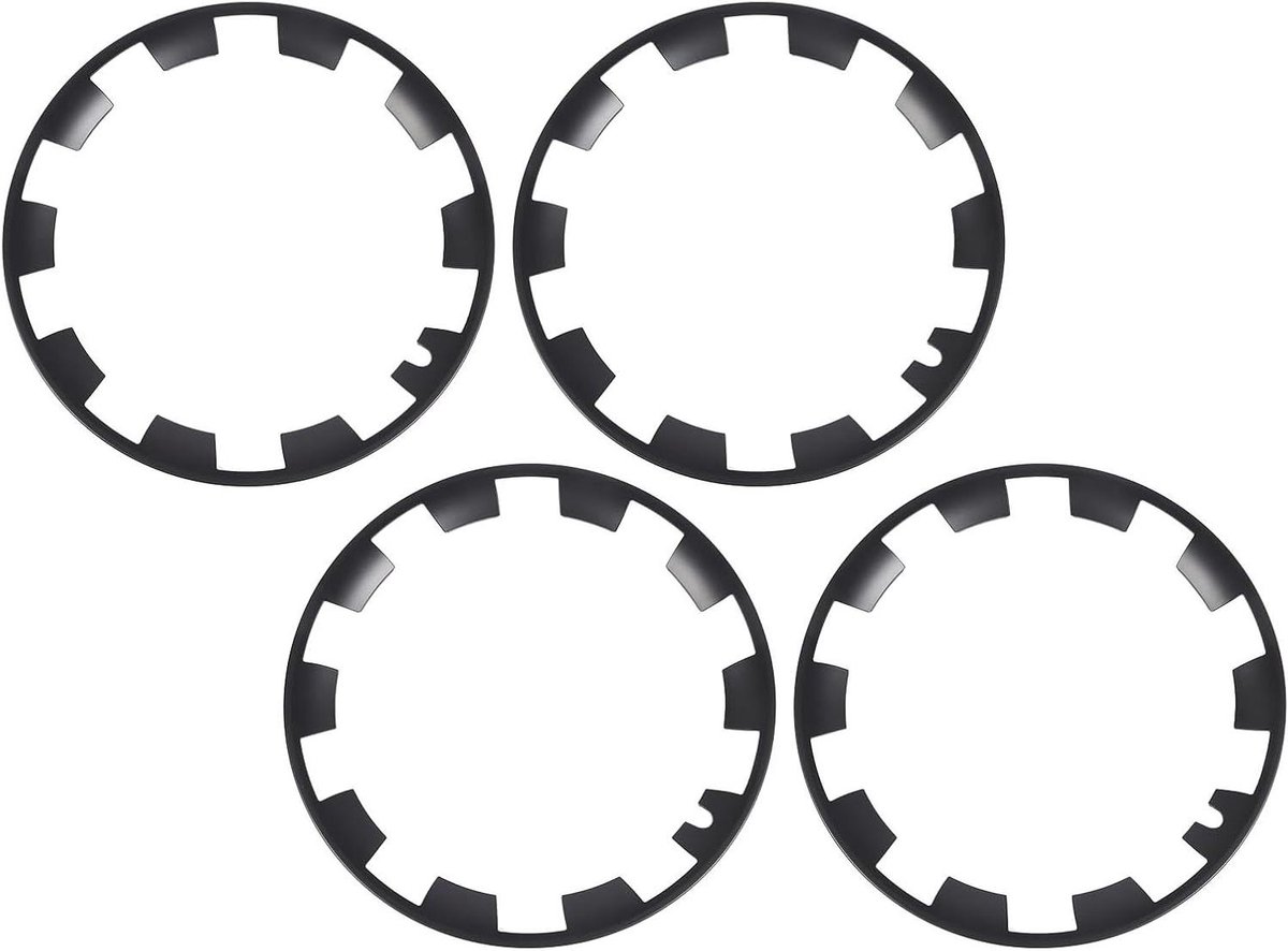 Velg Protector Kit - Wielrand Bescherming - Velgen Beschermen - Stootrand Demping - 20 Inch Wielen - Mat Zwart