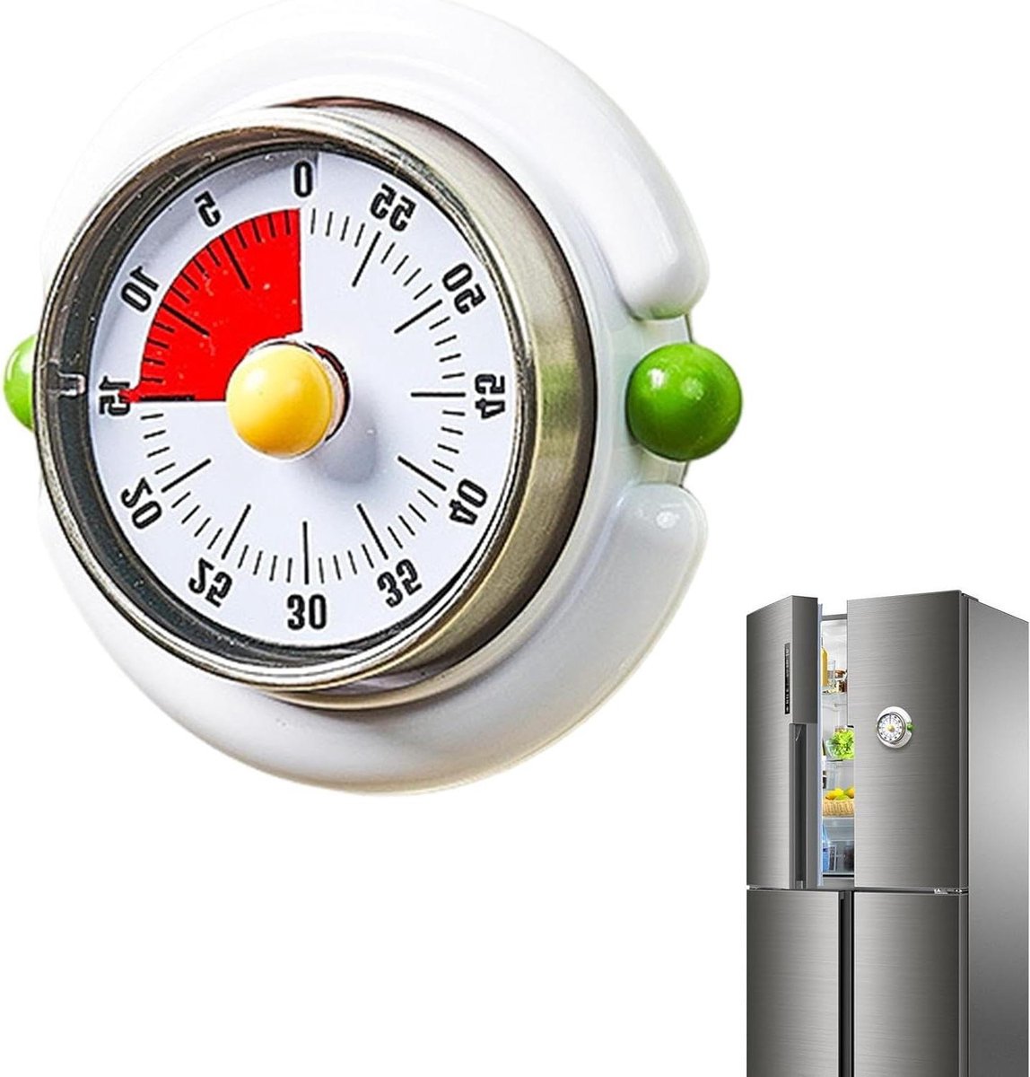 Kinder Timer - Tijd Management - Leren en Koken - Stille Visuele Timer - 48 x 9 x 48 cm