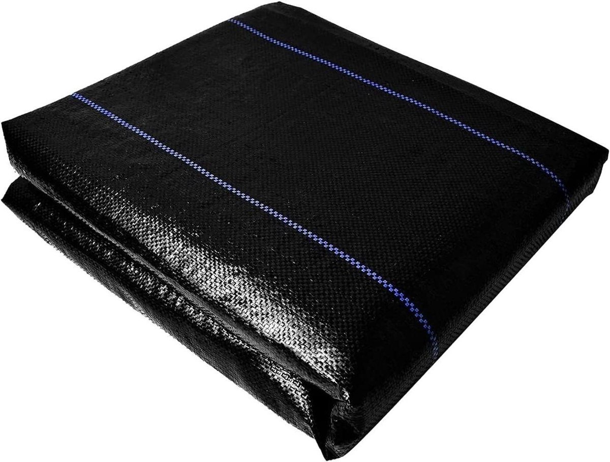 Onkruidwerend Doek - Gronddoek Tuin - Onkruid Vrij Houden - UV-gestabiliseerd Zwart - 0.4x10m - Zwart