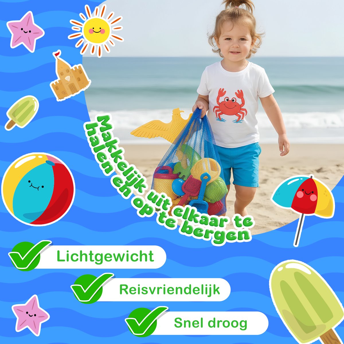 KidzKraze® Watertafel M - Buitenspeelgoed – Watertafel - Sensorisch Speelgoed - Activiteiten Tafel – Waterbaan - Zandtafel Voor Kinderen - Waterspeeltafel Speelgoed - Incl. Accessoires — afbeelding 7