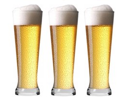 Professionele Bierglazen - (3 stuks) - 500ml - Bierglas - Bier - Glas - 50cl/0.5L - Pils - Glazen set - Hoogwaardige Kwaliteit - Vaasje - Speciaal Bier - Weizen