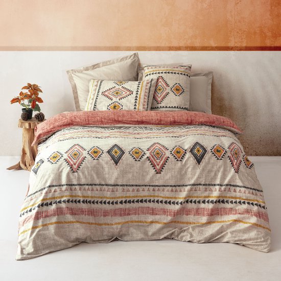 L'Essentiel Maison - Dekbedovertrek - Ranforce - Terracotta - 240x220 — afbeelding 2