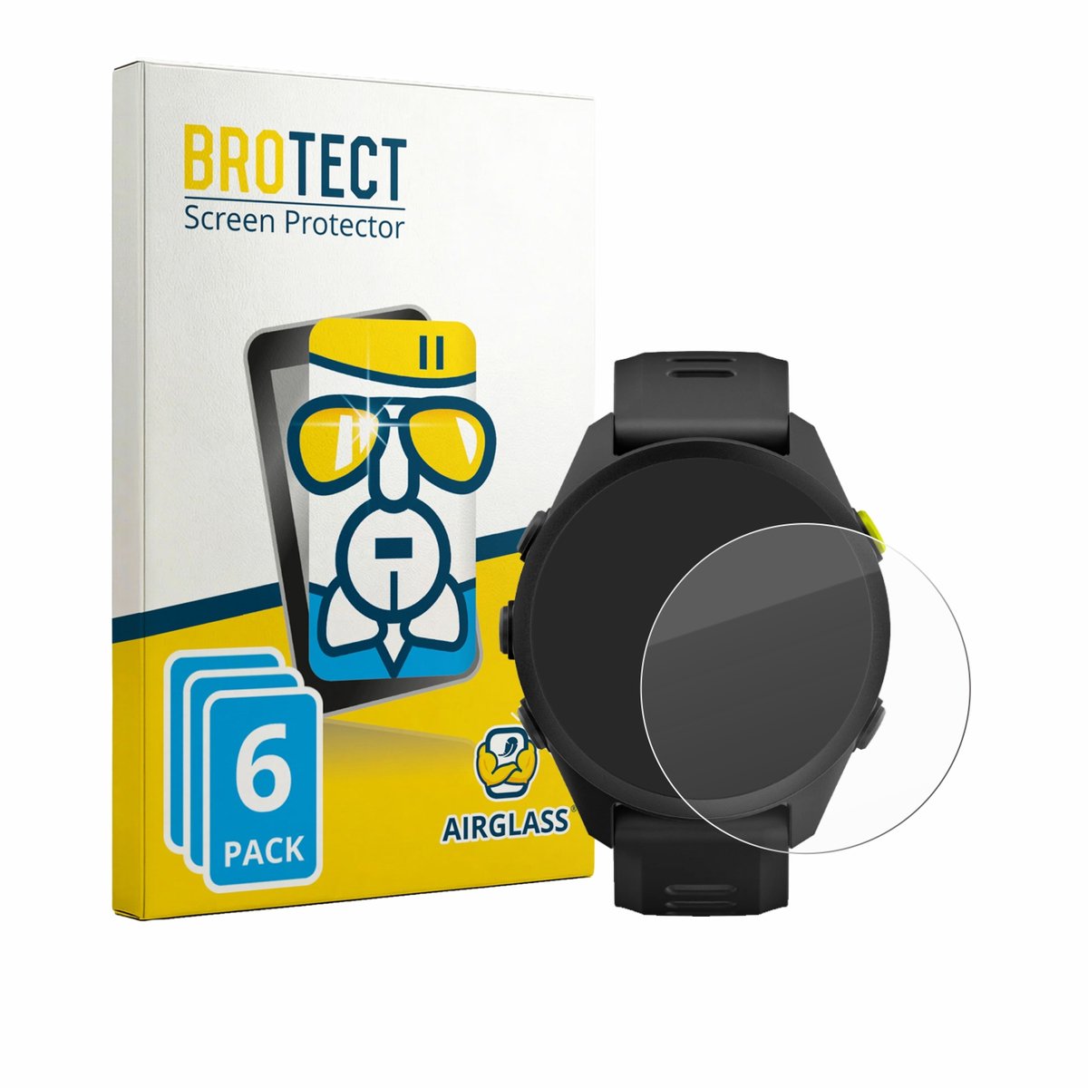 Screenprotector 6 Stuks voor Garmin Forerunner 70 Beschermglas transparant