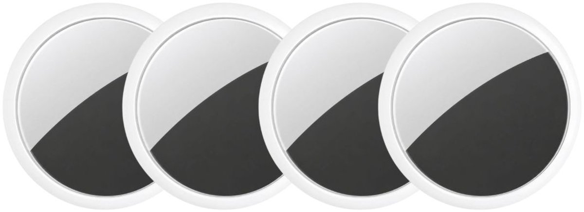 Guardyan® Pro GPS Tracker Wit- Apple Find My - Koffer Tracker - GPS tracker - Bagage tracker - Sleutelvinder - Keyfinder voor sleutels - Sleutelzoeker - Sleutelhanger geschikt voor AirTag - 4 Stuks