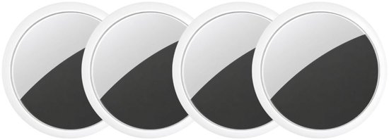 Guardyan® Pro GPS Tracker Wit- Apple Find My - Koffer Tracker - GPS tracker - Bagage tracker - Sleutelvinder - Keyfinder voor sleutels - Sleutelzoeker - Sleutelhanger geschikt voor AirTag - 4 Stuks