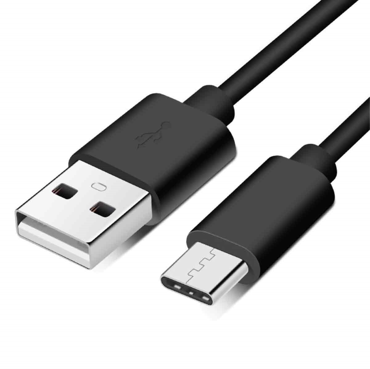 TOVBMUP Oplaadkabel - Snellader - USB C naar USB A kabel - USB C oplader - USB C naar USB kabel - USB A naar USB C kabel - USB C lader kabel - 1 m - Zwart