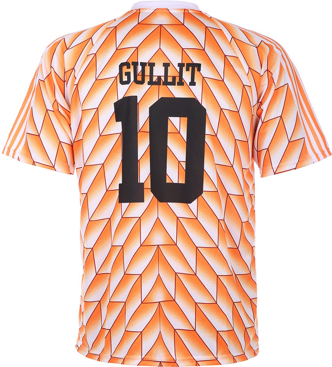 EK 88 Voetbalshirt Gullit 1988 - Oranje shirt - Nederlands Elftal Shirt - Nederlands Elftal - Voetbalshirts Kinderen - Jongens en Meisjes - Sportshirts - Volwassenen - Heren en Dames - Maat XXXL