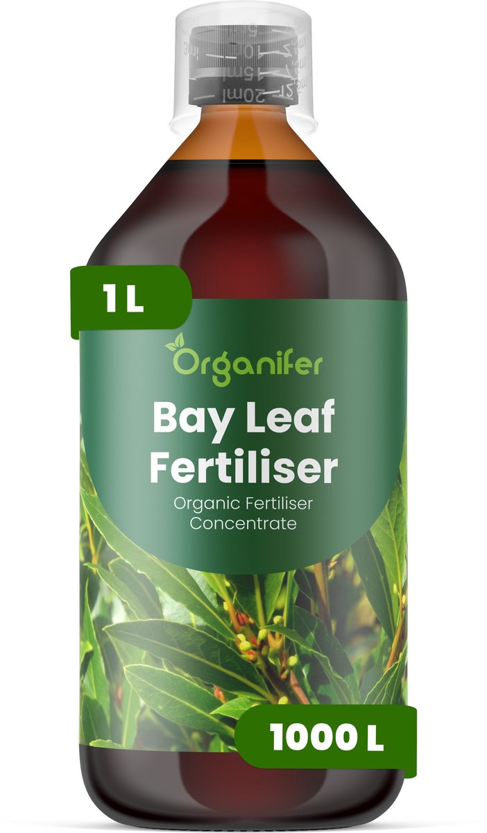 Vloeibare Meststof Voor Laurierblad 1 L Voor 1000 L - Npk 3-4-3 - Аromatisch Blad - Gelijkmatige Bladproductie - Sterke Wortelontwikkeling - Hittebestendig - Droogtebestendig - Plantvitaliteit - Herstel Na Snoei - Organifer
