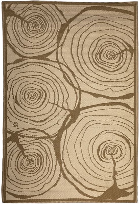 Esschert - Design - Buitenkleed - jaarringen - 240x150 - cm van Merkloos — afbeelding 3