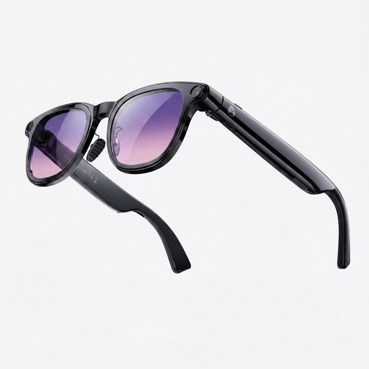 SyncGear Smart Glasses - 1200p Slimme Bril - Smart Glasses 8MP Camera met Foto-output tot 32MP - Bluetooth 6.0 Zonnebril - Smart Bril - Kleur: Zwart