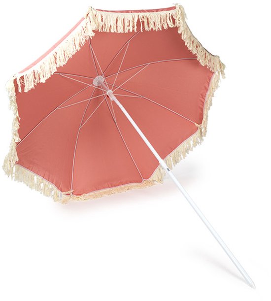 240cm gestreepte strandparasol parasol, ronde terrasparaplu, buitentuinparaplu, ijzeren paal, in hoogte verstelbaar, 8 ribben (zonder voet 240cm gestreepte strandparasol parasol, ronde terrasparaplu, buitentuinparaplu, ijzeren paal, in hoogte verstelbaar, 8 ribben (zonder voet