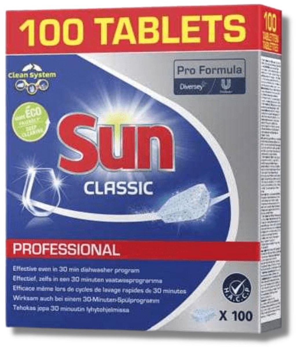 Sun Vaatwastabletten Classic - Professional - 100 stuks — afbeelding 4