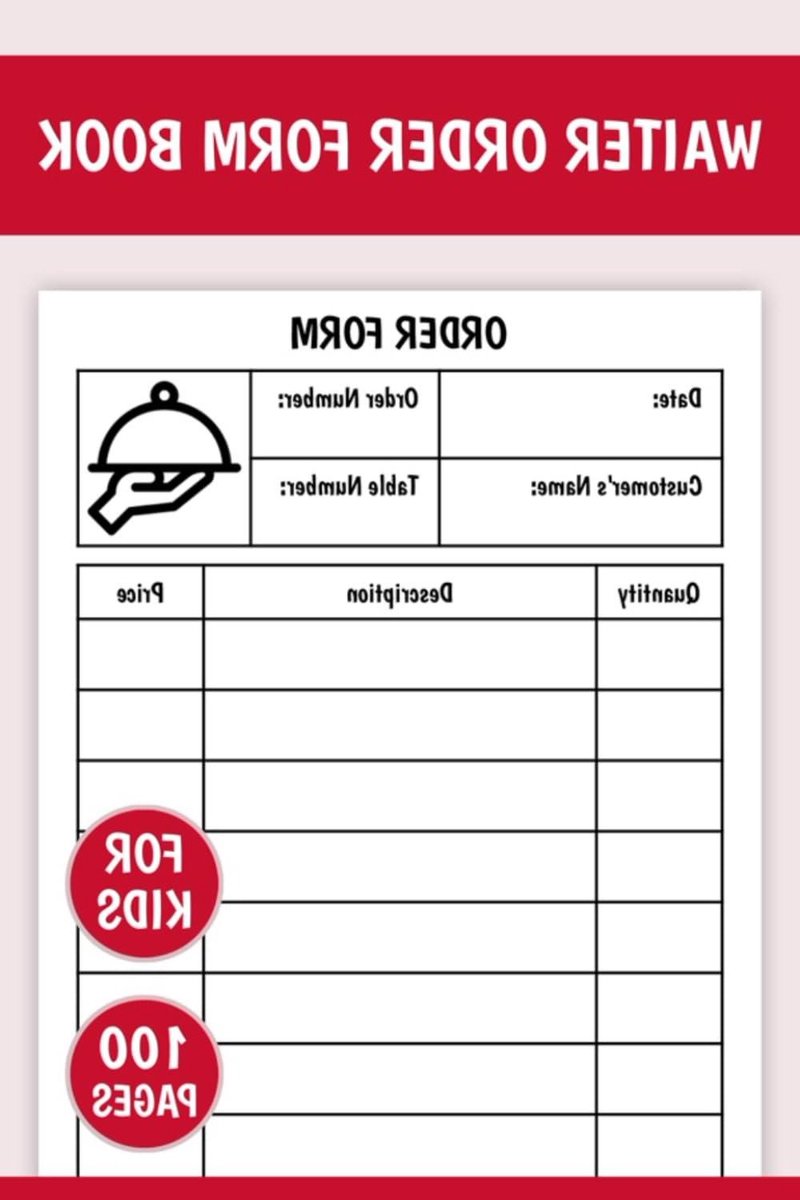 Obers Serveerboekje - Bestelblok Kinderen - Spelletjes Spelen - 100 Pagina's - 10 x 15 cm - Niet gespecificeerd