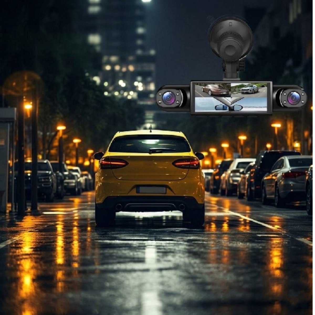 Vyzio - 360° Dashcam Auto - 4 Kanaals Rijrecorder - Voor, Achter & Zijkant - Full HD - Parkeermodus & Bewegingsdetectie - Nachtzicht - CAMERIK – foto 7