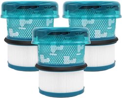 3 stuks V16 filterpatronen - met de Dyson V16 -wasbare en herbruikbare HEPA-filterset met reinigingsborstel - hoge zuigkracht