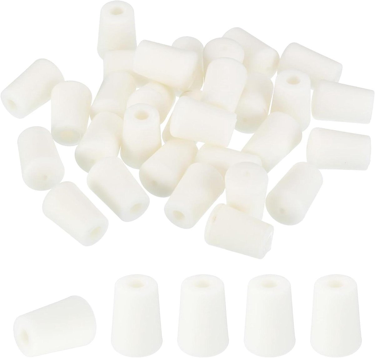 Gootsteenrek Voetjes - Rubberen Dopjes - Bescherming Keuken - Zelfklevend - 30 Stuks - Wit