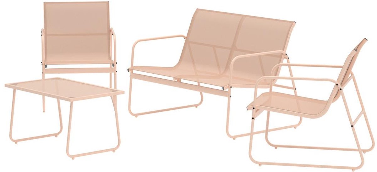 Svea - Silas loungeset - beige/beige