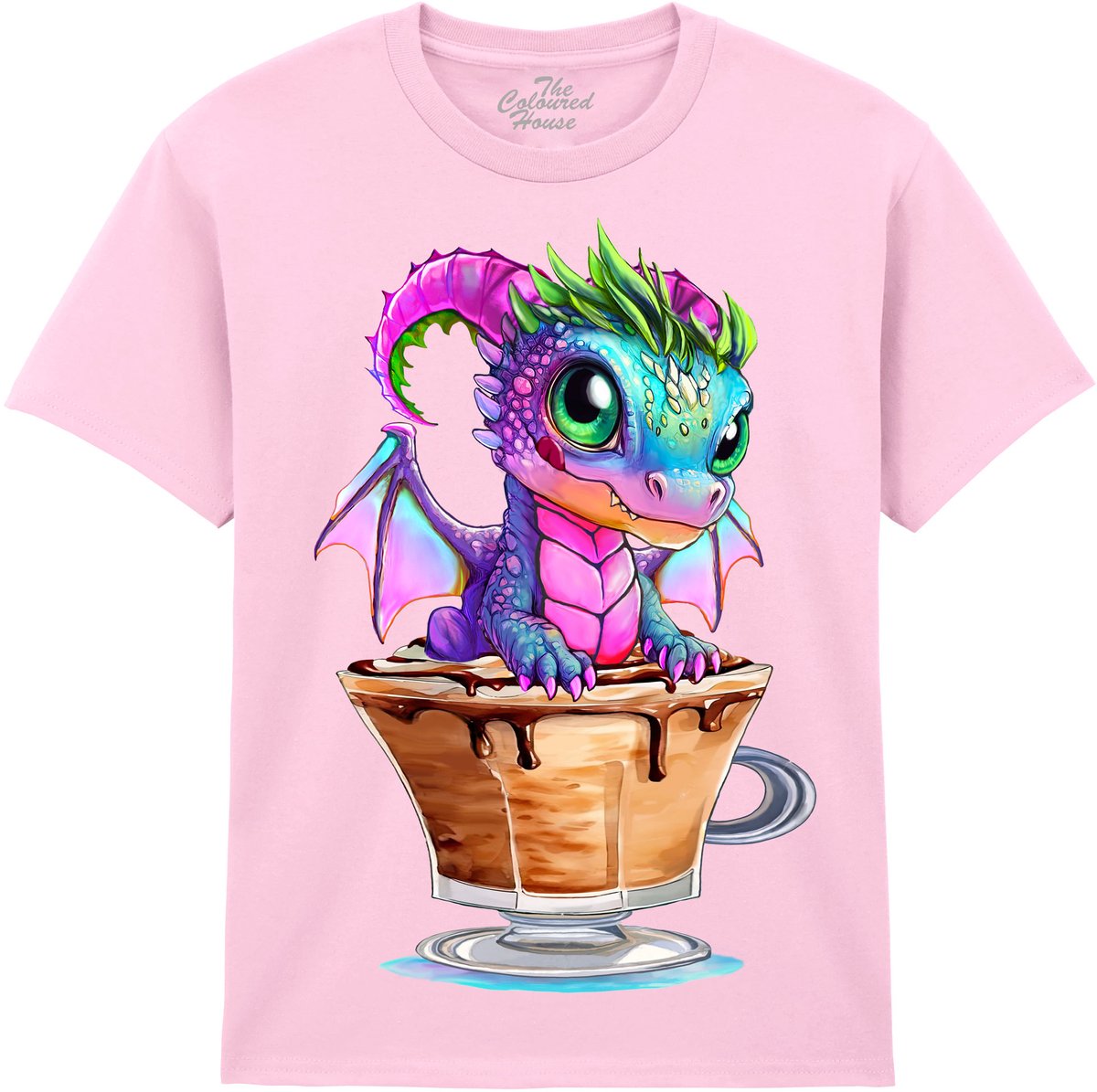 KIDS Draak Mocha Latte Dragon The Coloured House KIDS T-shirt L