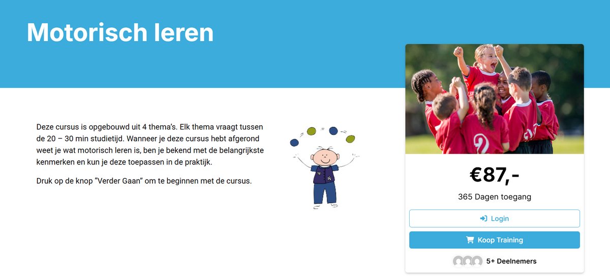 Onlinecursus - Motorisch Leren