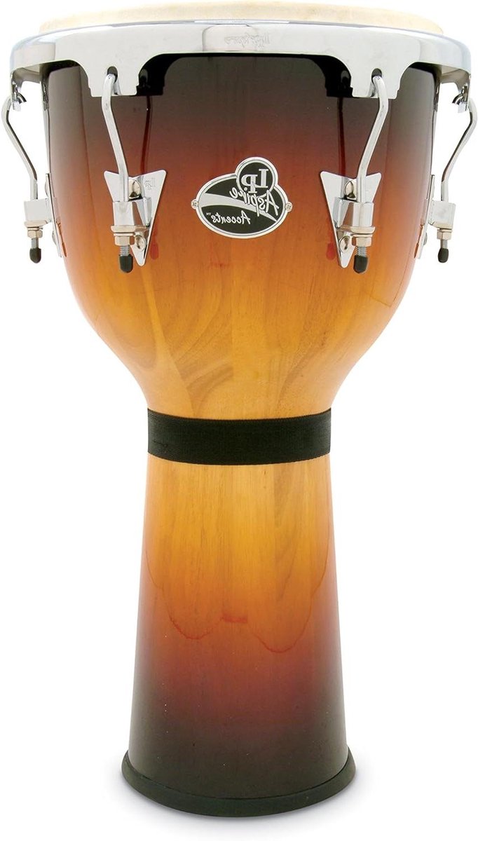 Percussie Djembe - Handtrommel - Muziek Maken - Siam Eak Hout - 12.5 Inch - Vintage Sunburst