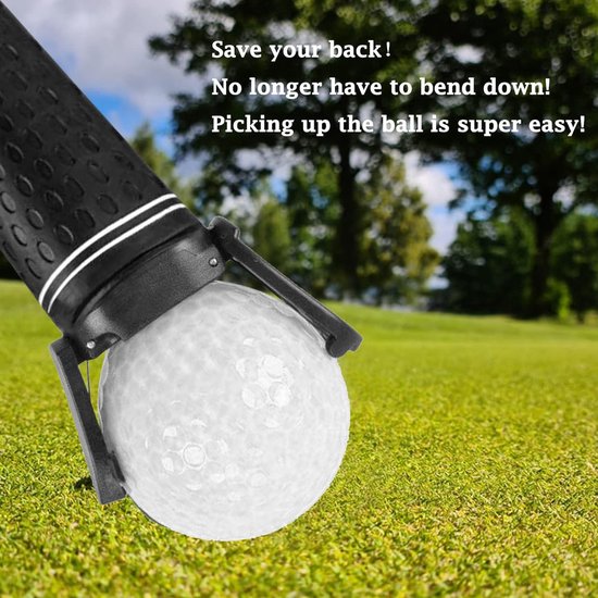 3-delige Golfbal Picker Set - Bovenste Golfbal Retriever met Opvouwbare Klauw - Golfbal Grijper Tool voor het Oprapen van Golfballen - Golf Accessoires — afbeelding 4