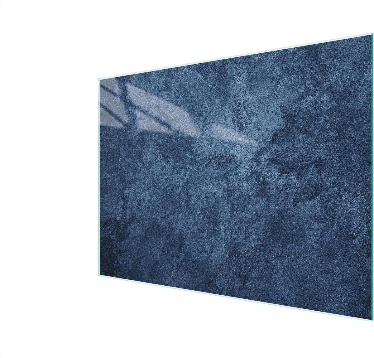 Glazen snijplank - Kookplaat afdekker - Keukenwerkblad beschermen - Gehard glas - 30 x 22 cm - Blauw
