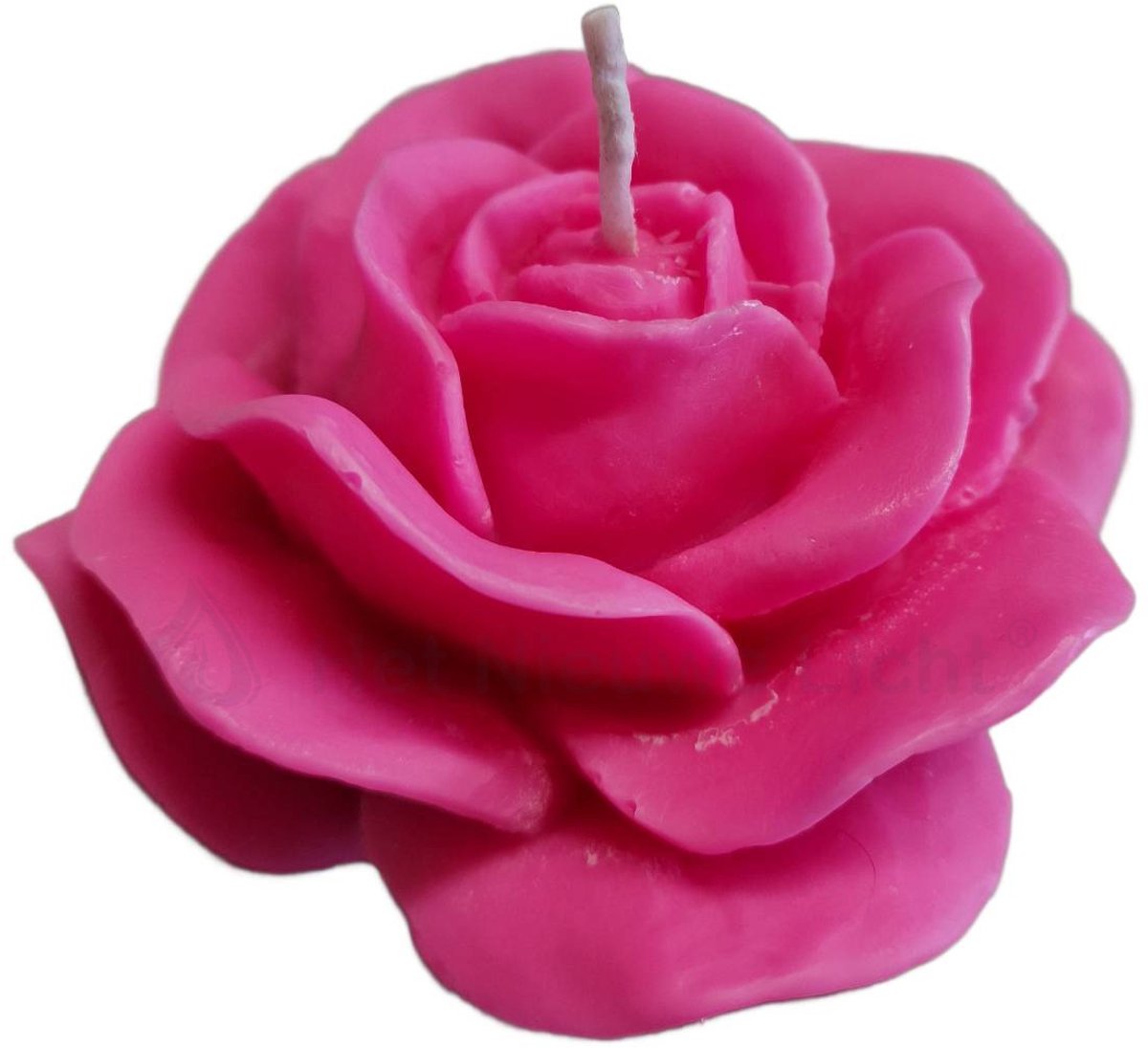 Roos kaars - Roze - Bijenwas - handgemaakt - Moederdag