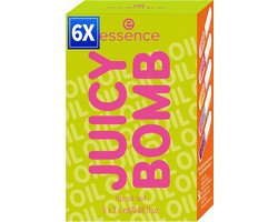 6 x essence Juicy Bomb Lip Oil Set 02 Pout of Paradise – Set van 5 Lip Oils – Tropische Geur – Glanzende & Verzorgde Lippen – 5 × 2.2 ml