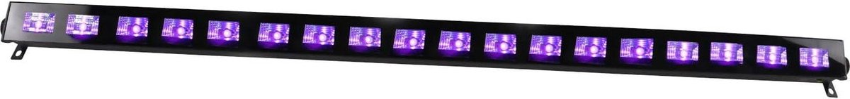 UV LED Bar - Zwart Licht - Feestverlichting Creëren - 18x 3W LEDs - 1 Kilogram - Zwart