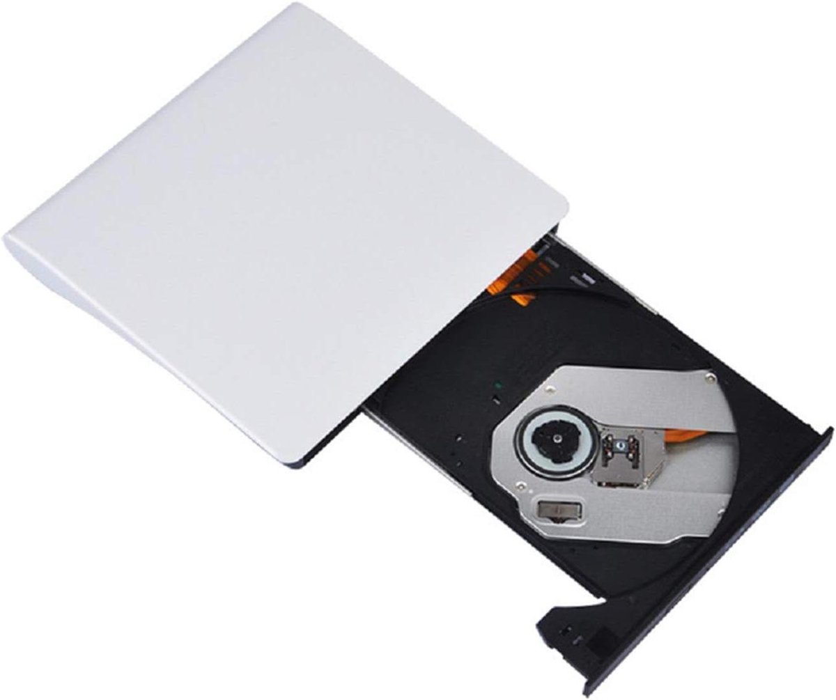 Externe CD-speler - Draagbare drive - Muziek afspelen - USB 3.0/USB-C - 15 cm breed - Wit