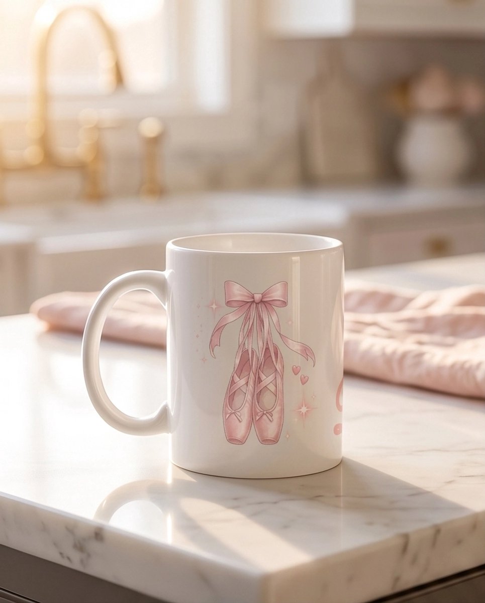 Mok ballet spitzen gepersonaliseerd met naam