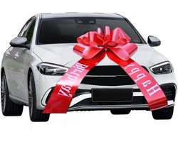 Grote Rode Cadeau Strik voor Auto, Fiets, Kerst, Bruiloft en Feest - 30 inch, Perfect voor Verjaardagen en Decoratie