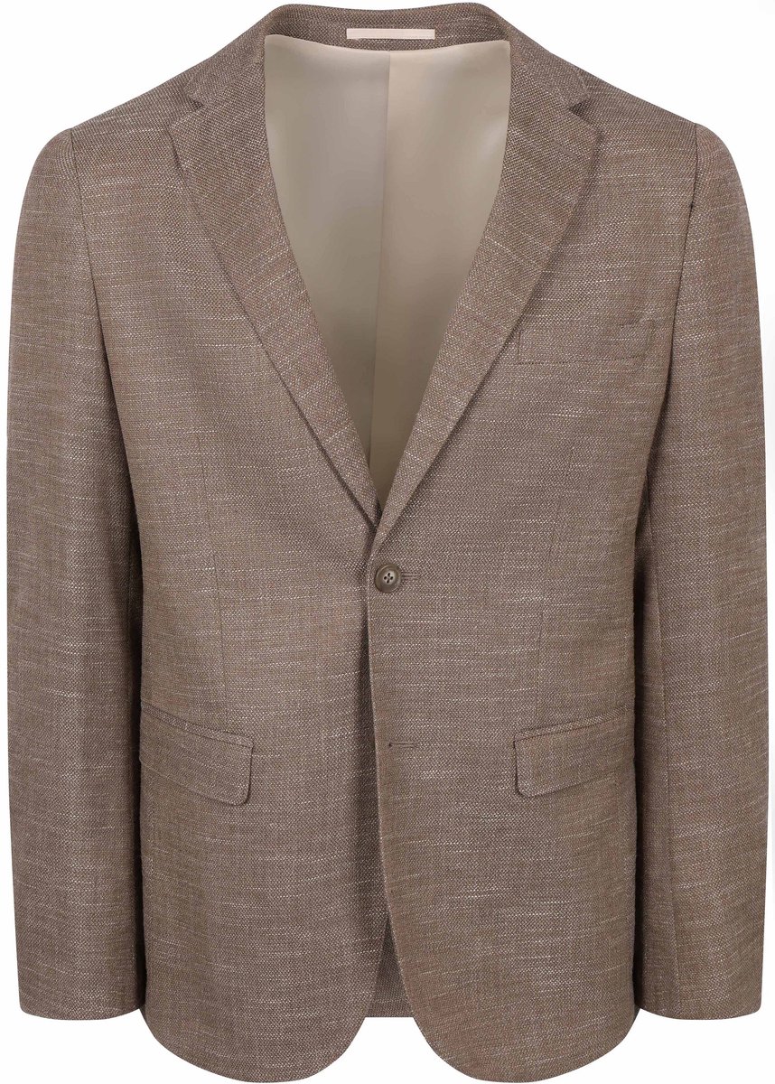 Suitable Colbert Structure Lined Bruin - Maat 56 - Heren blazer