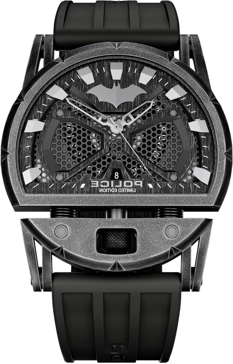 Herenhorloge - Polshorloge Analoog - Dagelijks Gebruik - Batman Limited Edition - 26 Millimeter Bandbreedte - Grijs