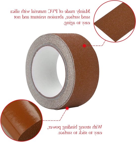 Kleurige en stevige anti-slip tape van 5M x 5cm voor trapveiligheid en vloerdecoratie — afbeelding 5