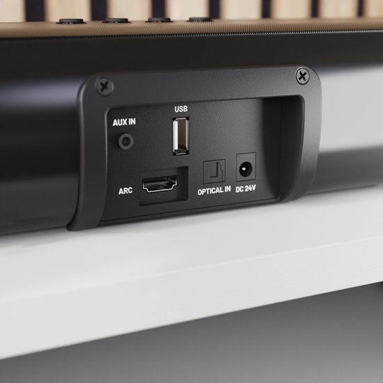 Majority Naga 60 Plus Soundbar - Bluetooth - 300W - Subwoofer - Draadloos - HDMI ARC - EQ-modi - Zwart — afbeelding 3