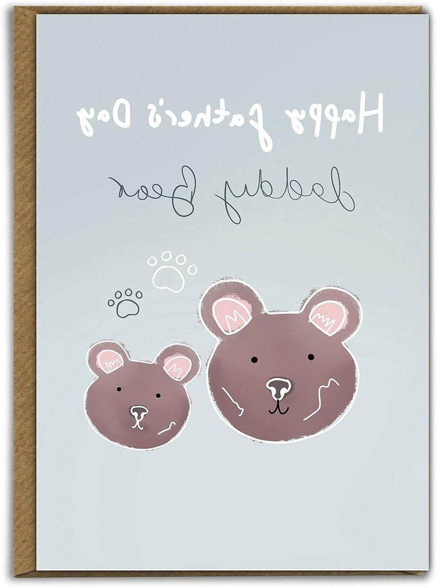 Vaderdagkaart - Bedankje Papa - Cadeau Vieren - Duurzaam FSC Bord - 120 x 170mm - Multicolor