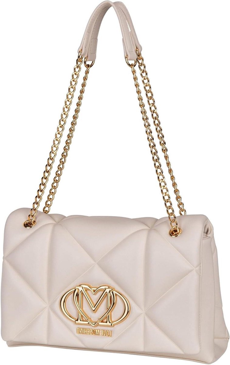 Kunstleren Tas - Schoudertas Dames - Dagelijks Gebruik - Gedrukt Patroon - 28 cm Breed - Ivoor