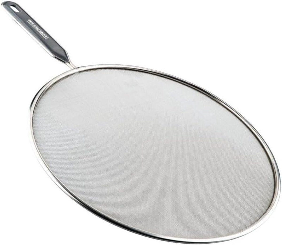 Spatdeksel - Vetvanger - Veilig Koken - RVS Gaas - 43.5 cm - Zilver