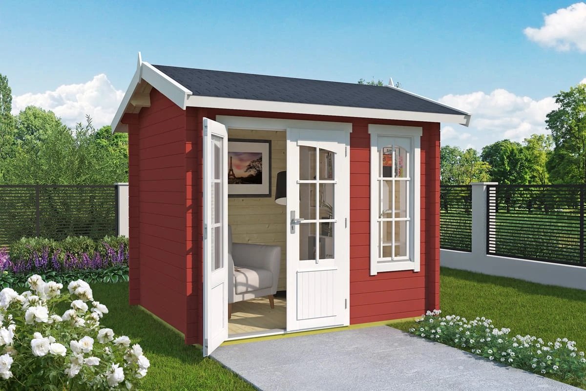 Tuinhuis Alex Mini Swedenred 250 x 200 cm